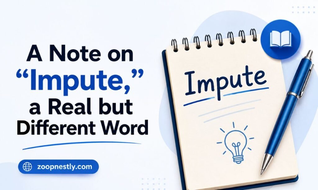 A Note on "Impute," a Real but Different Word