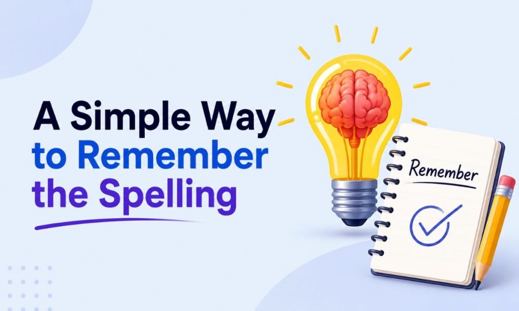 A Simple Way to Remember the Spelling