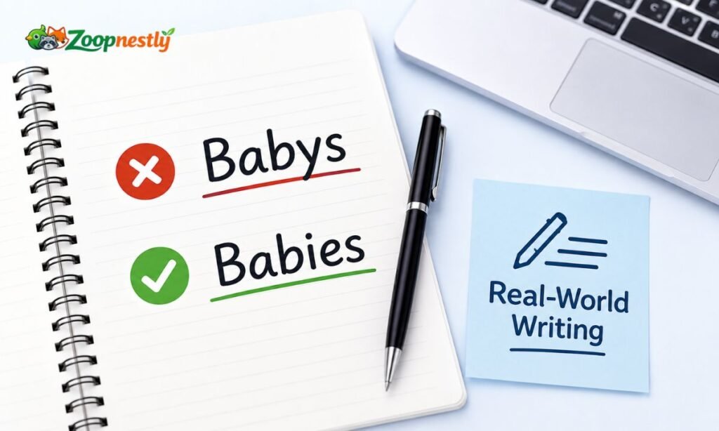 Babys or Babies in Real-World Writing