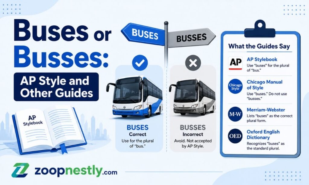 Buses or Busses: AP Style and Other Guides