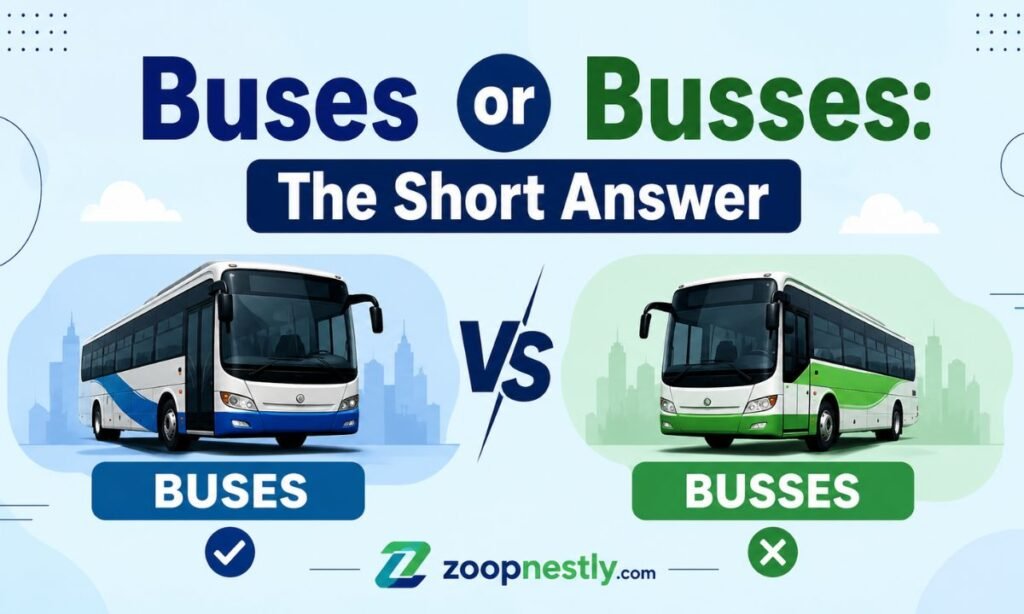 Buses or Busses: The Short Answer