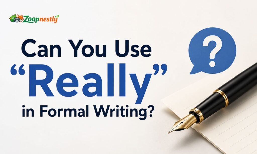 Can You Use "Really" in Formal Writing?