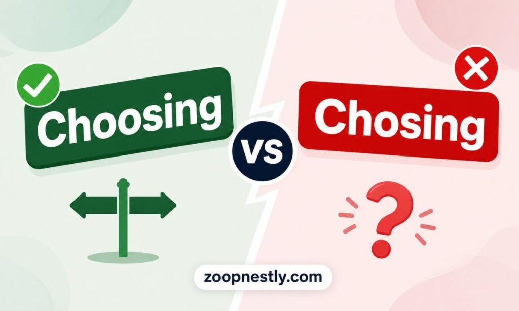 Choosing vs Chosing The Short Explanation (1)