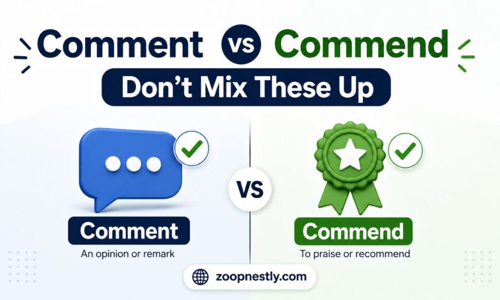 Comment vs Commend: Don't Mix These Up