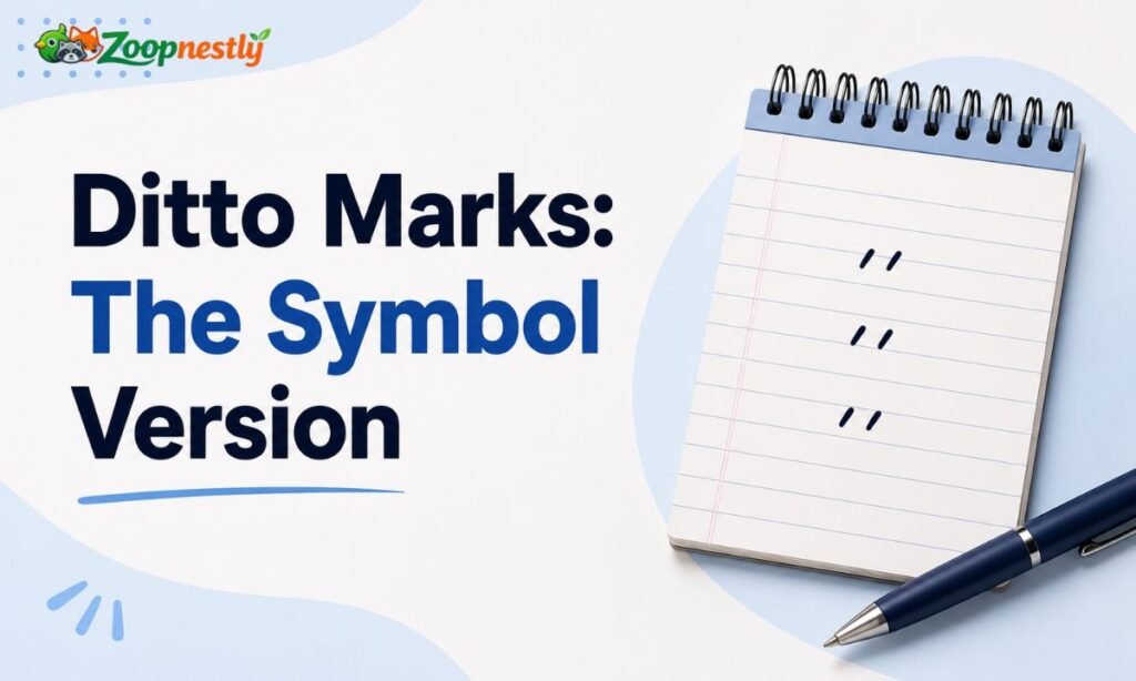 Ditto Marks: The Symbol Version