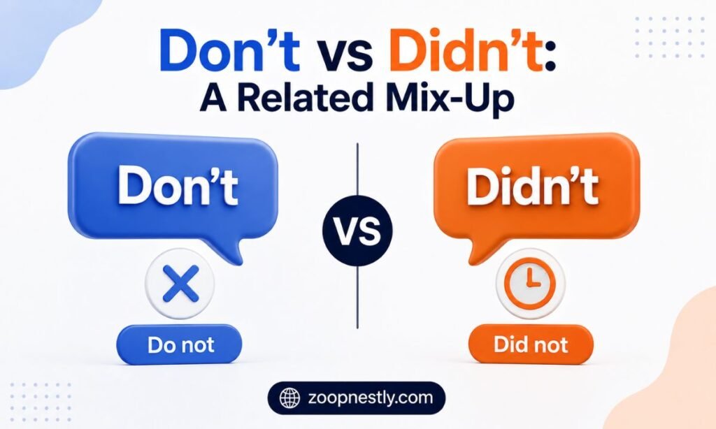 Don t vs Didn t A Related Mix-Up