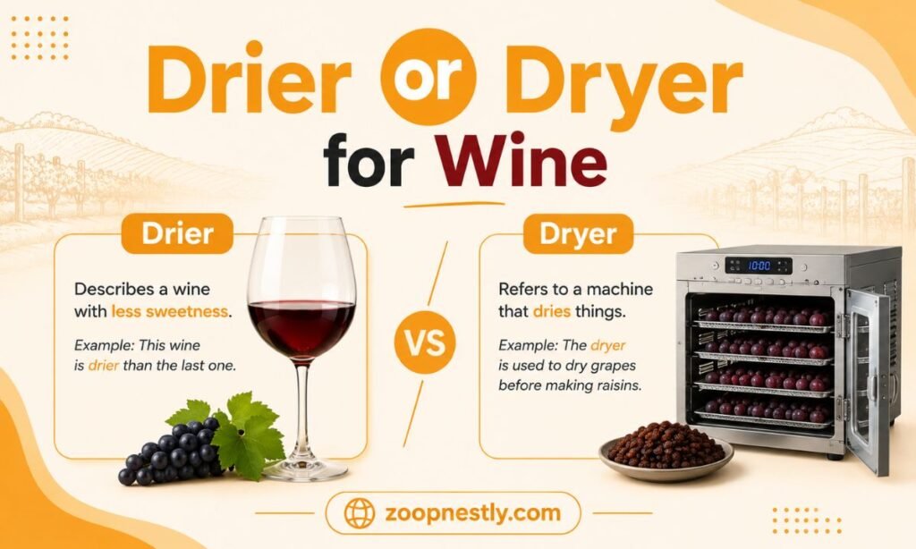 Drier or Dryer for Wine