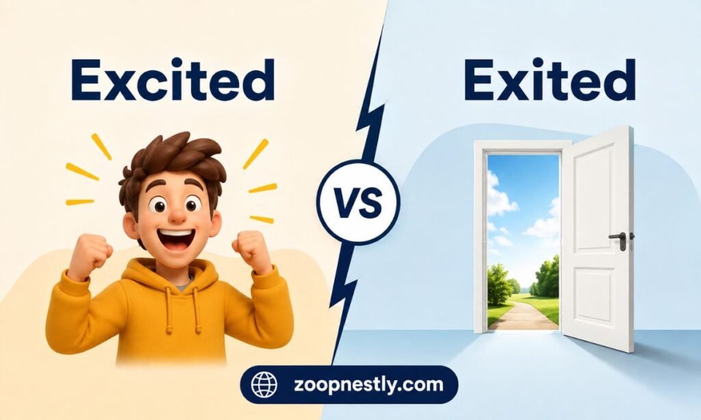 Excited vs Exited: The Core Difference