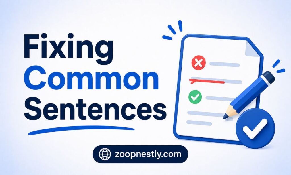Fixing Common Sentences