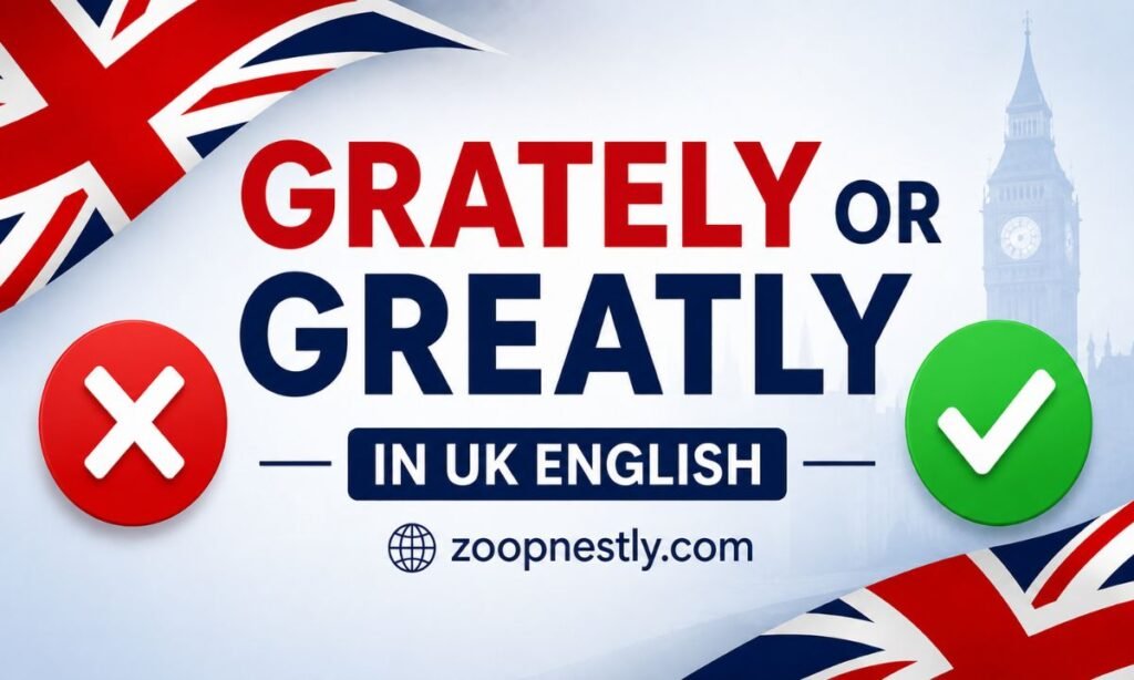 Grately or Greatly in UK English