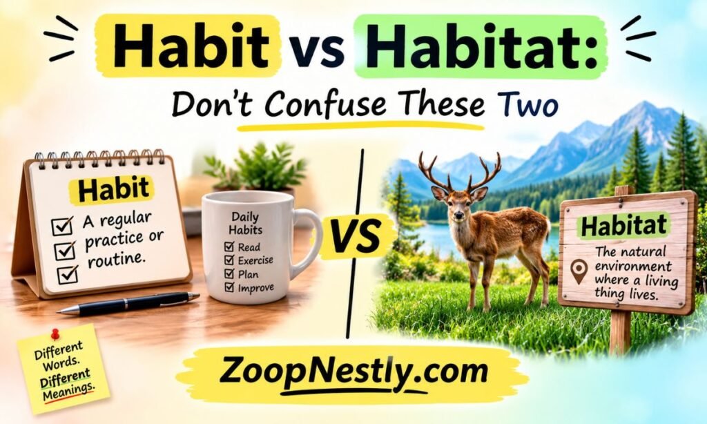 Habit vs Habitat Dont Confuse These Two