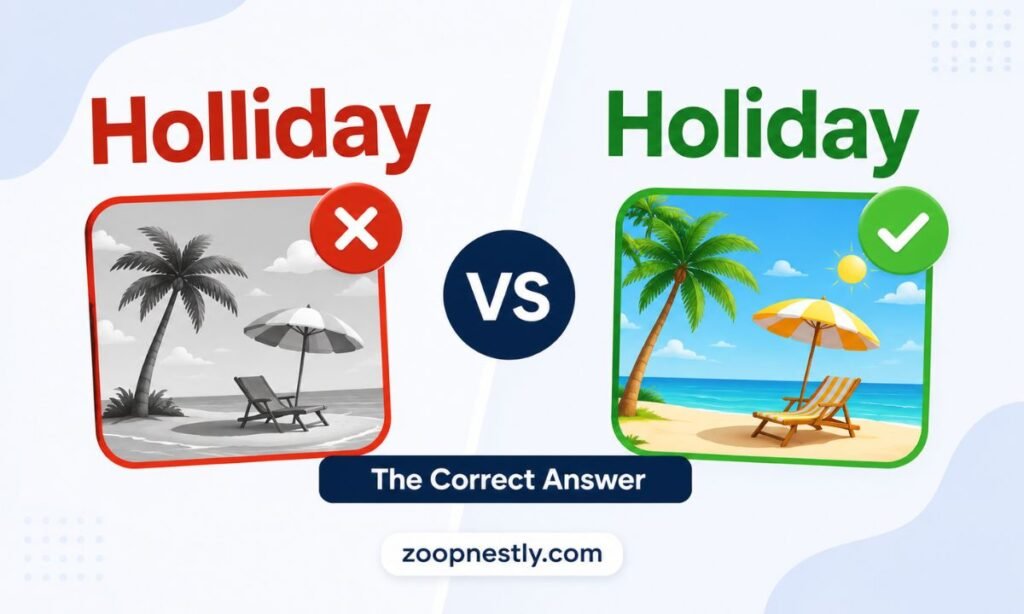 Holliday vs Holiday The Correct Answer