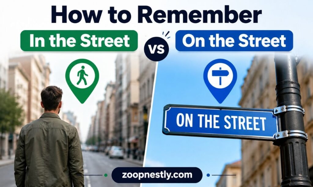 How to Remember In the Street vs On the Street