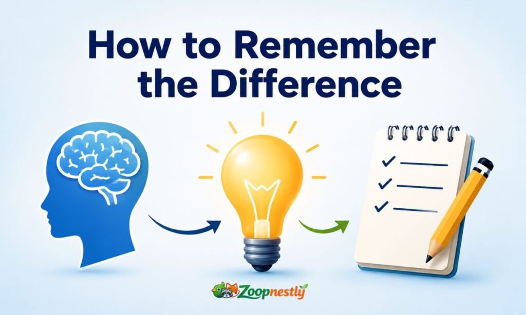 How to Remember the Difference