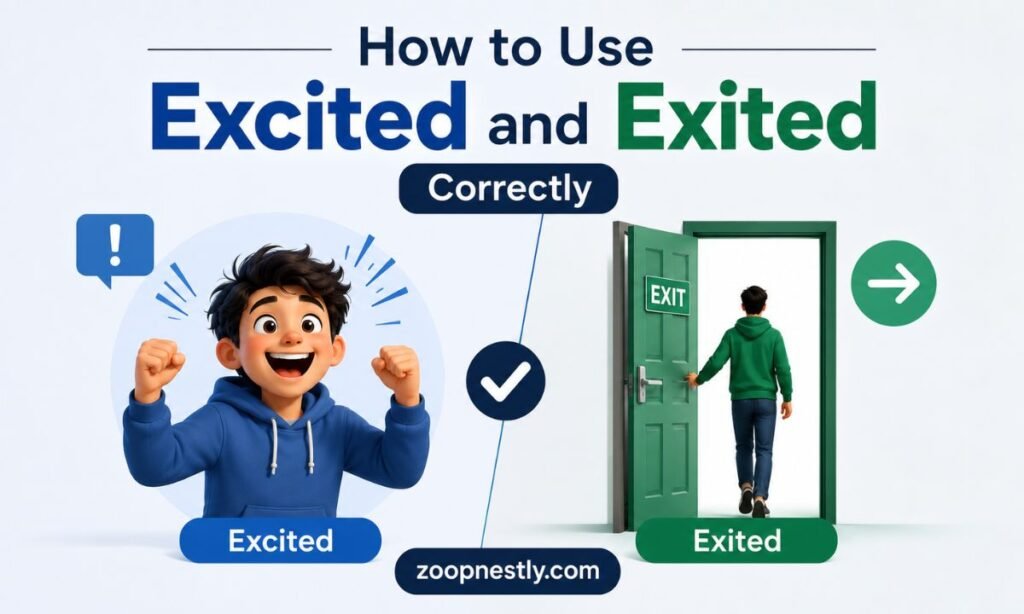 How to Use Excited and Exited Correctly