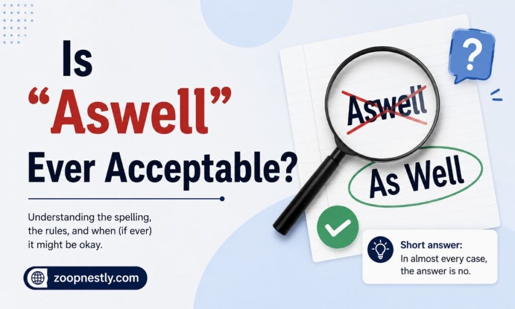 Is "Aswell" Ever Acceptable?