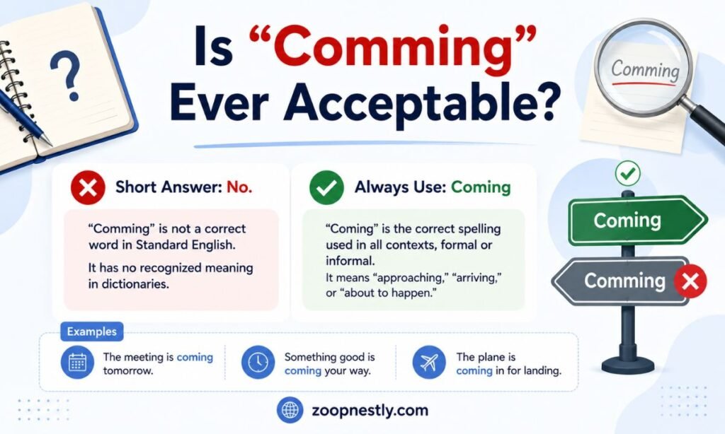 Is Comming Ever Acceptable