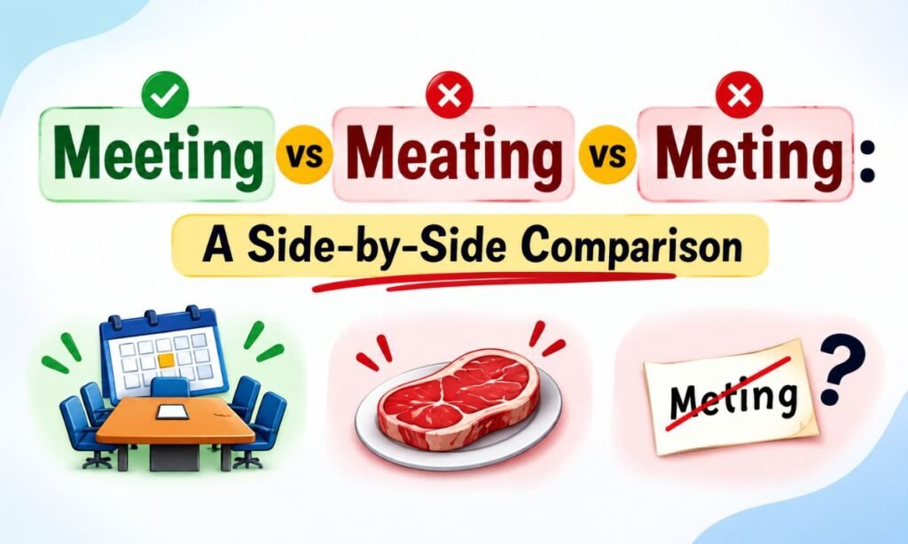 Meeting vs Meating vs Meting: A Side-by-Side Comparison