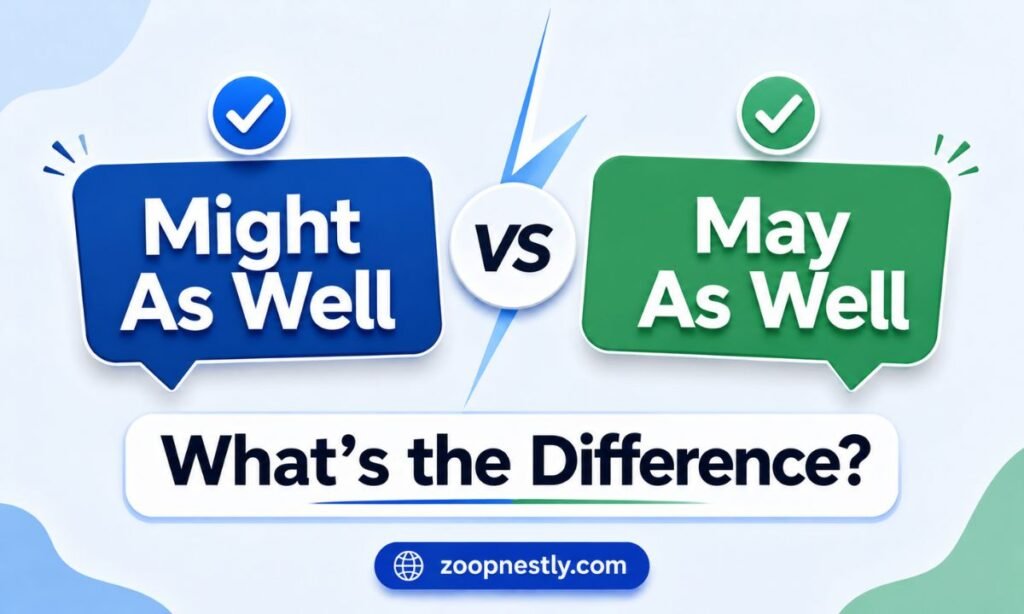 Might As Well vs May As Well: What's the Difference?