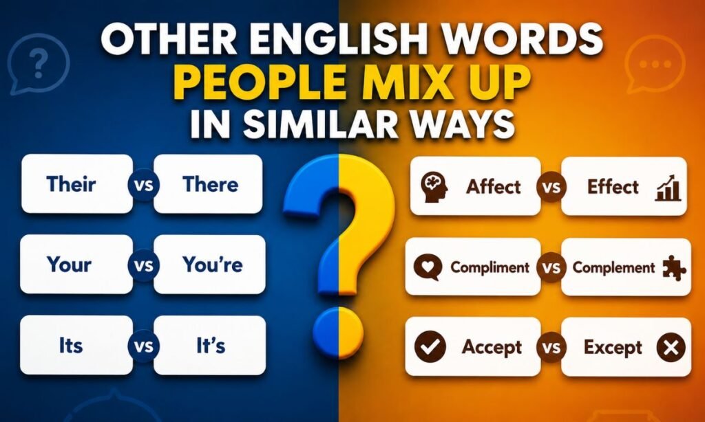 Other English Words People Mix Up in Similar Ways