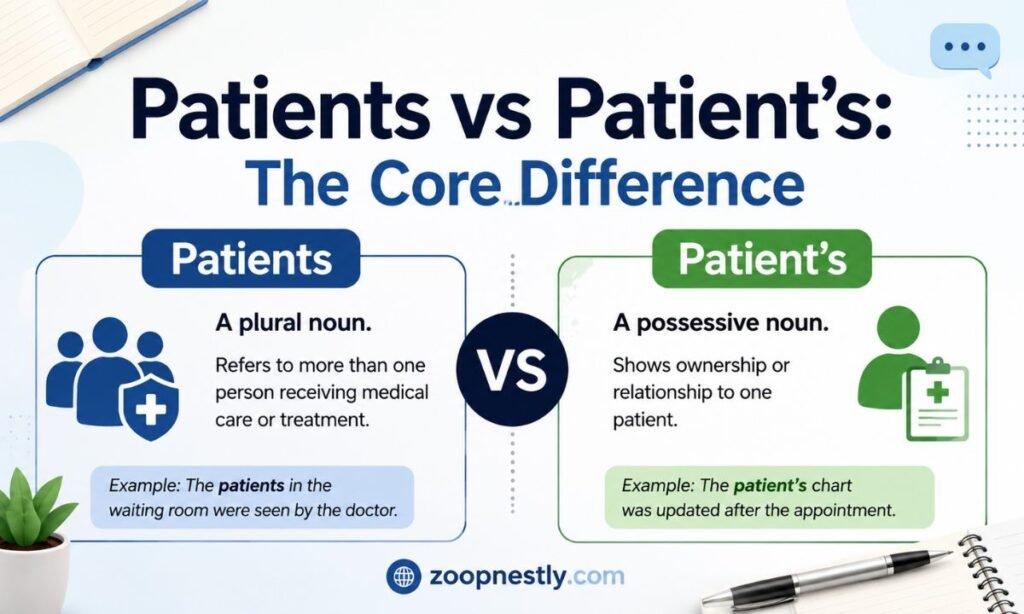 Patients vs Patient's: The Core Difference