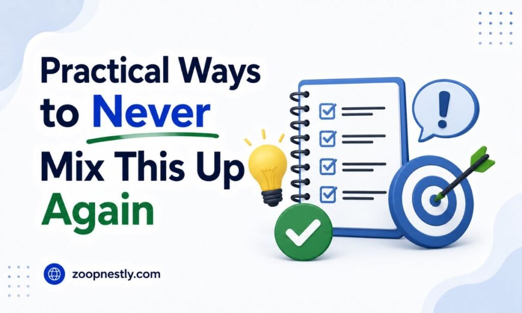 Practical Ways to Never Mix This Up Again