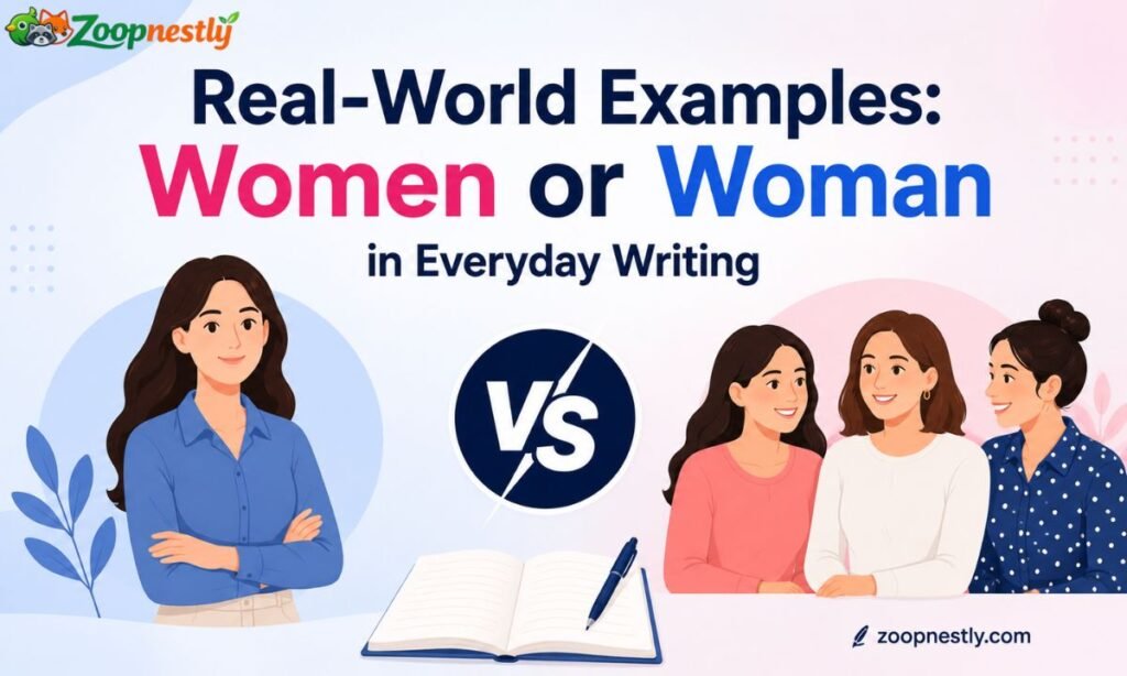 Real-World Examples: Women or Woman in Everyday Writing