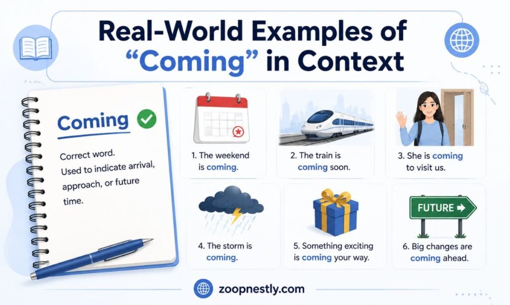 Real-World Examples of Coming in Context