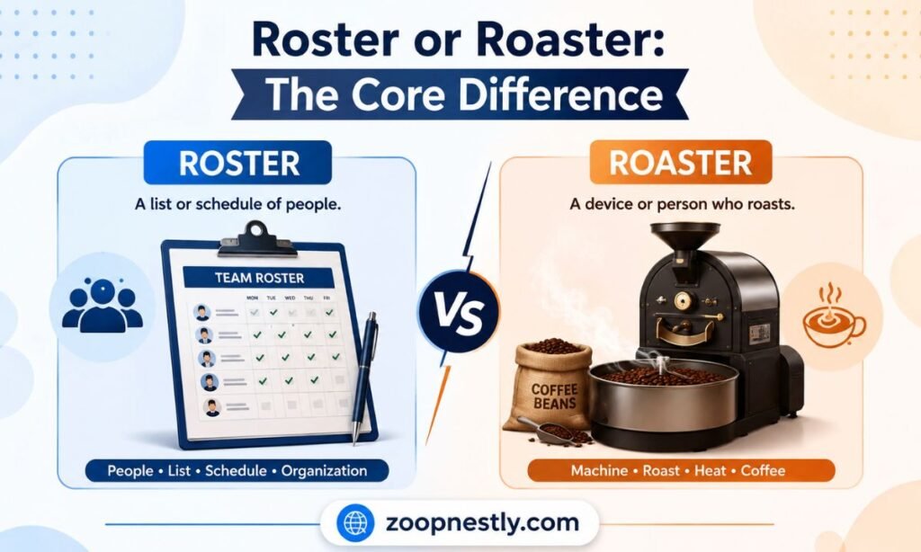Roster or Roaster The Core Difference