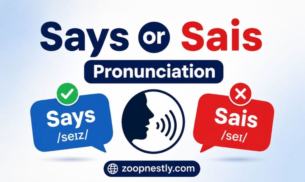 Says or Sais Pronunciation