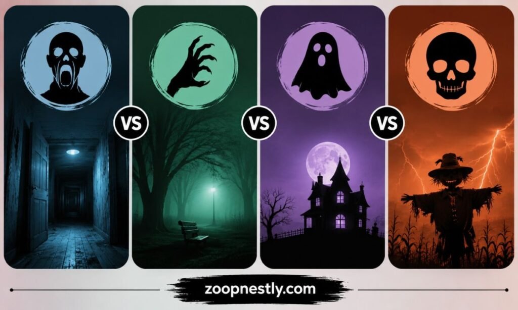 Scary vs Creepy vs Spooky vs Frightening