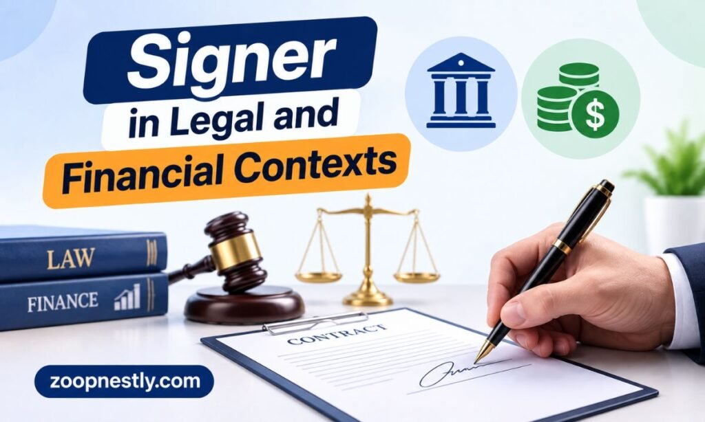 Signer in Legal and Financial Contexts