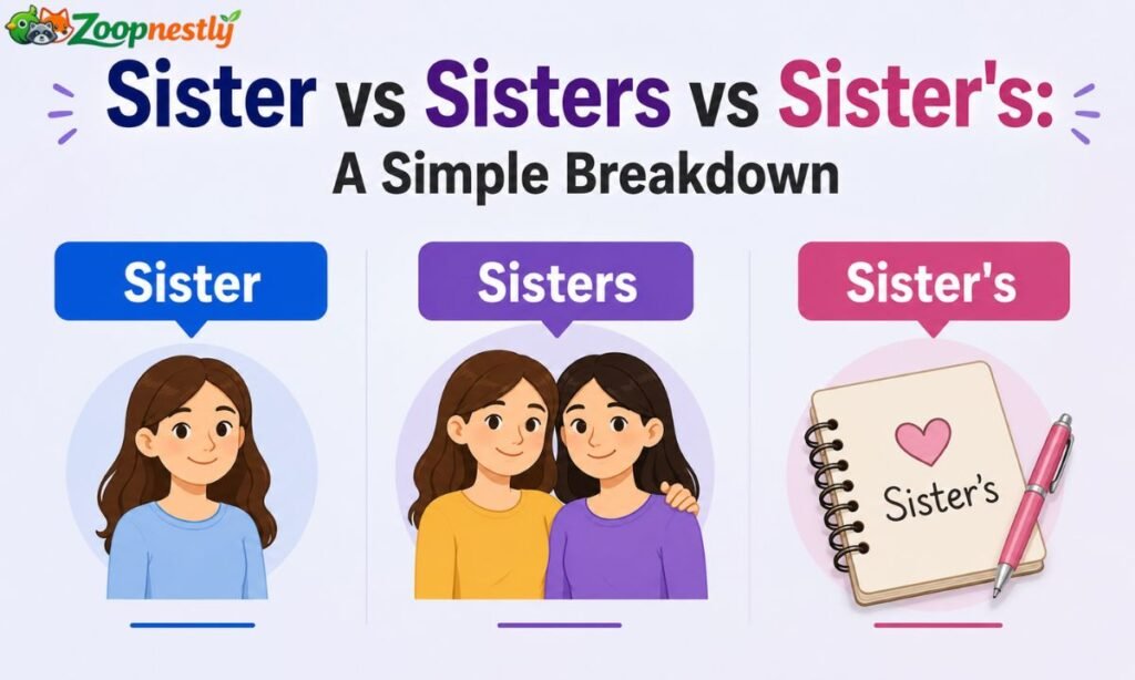 Sister vs Sisters vs Sister's: A Simple Breakdown