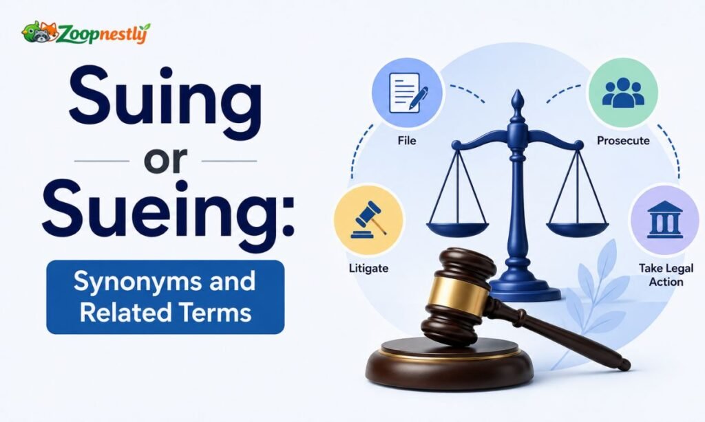 Suing or Sueing: Synonyms and Related Terms
