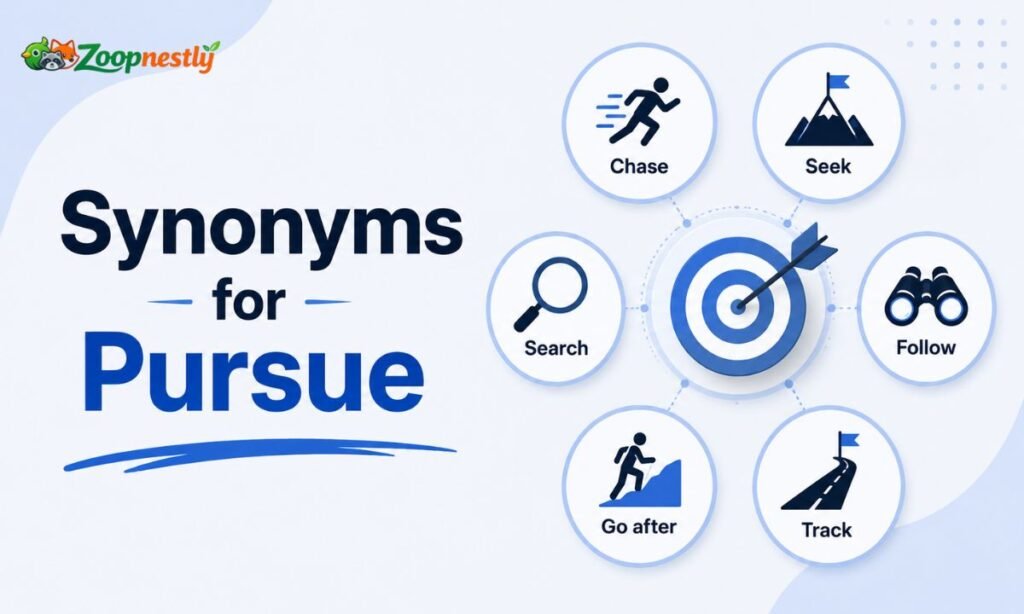 Synonyms for Pursue