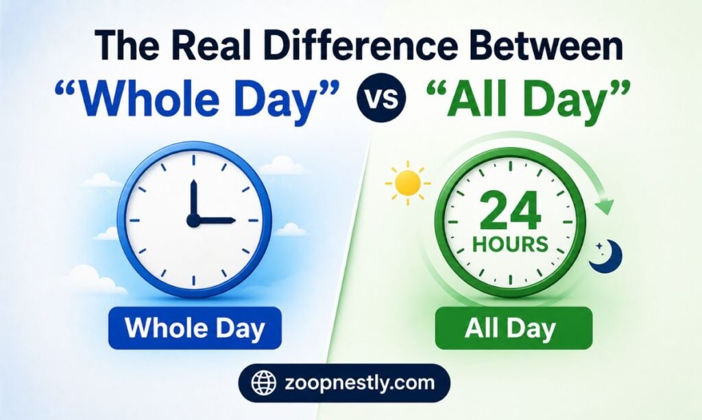 The Real Difference Between "Whole Day" and "All Day"
