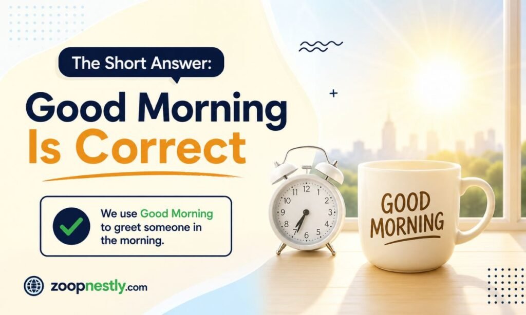 The Short Answer: Good Morning Is Correct