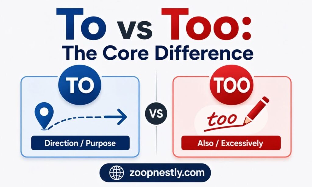 To vs Too The Core Difference