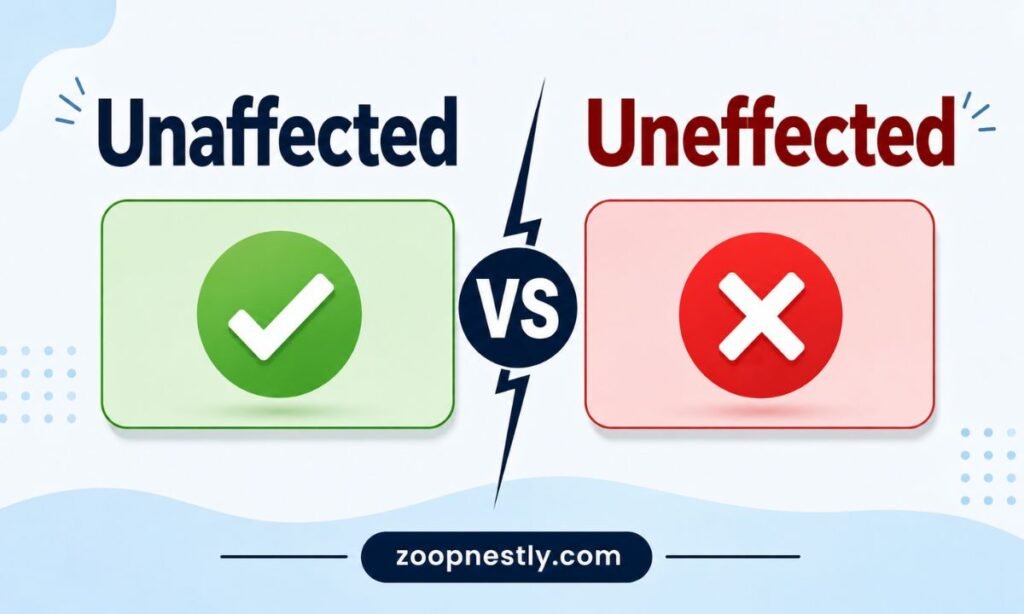Unaffected vs Uneffected: The Short Version