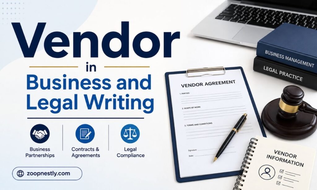 Vendor in Business and Legal Writing