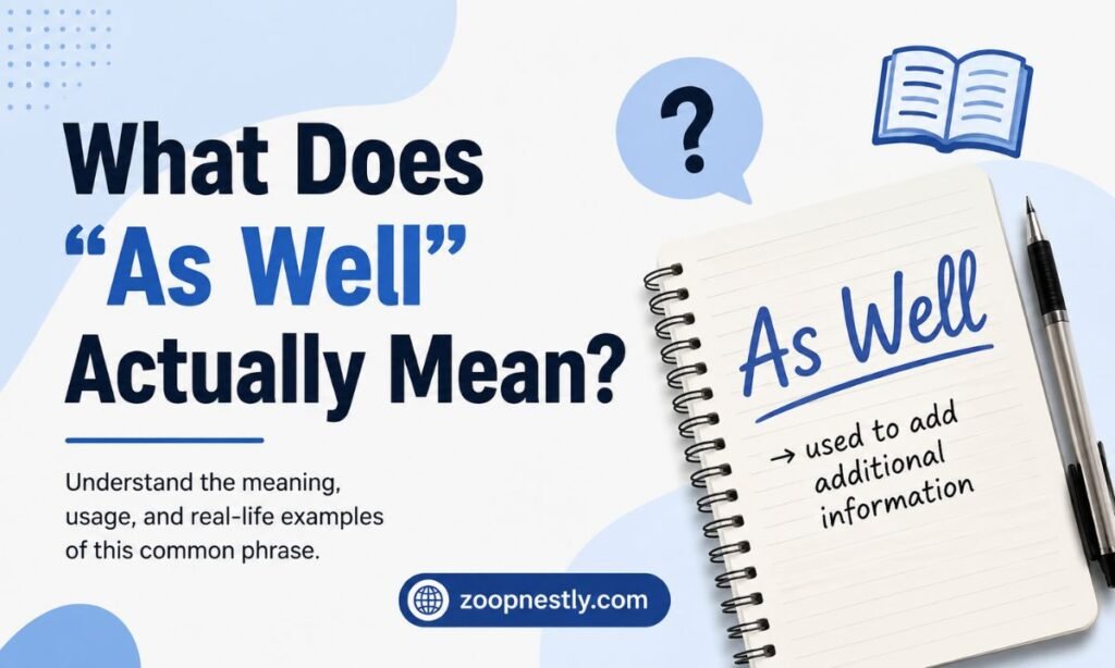What Does "As Well" Actually Mean?