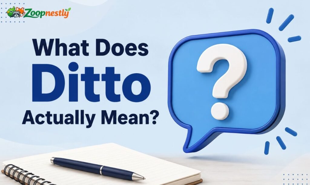 What Does Ditto Actually Mean?