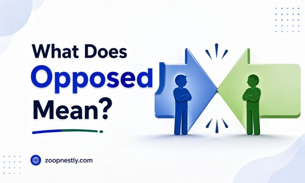 What Does "Opposed" Mean?