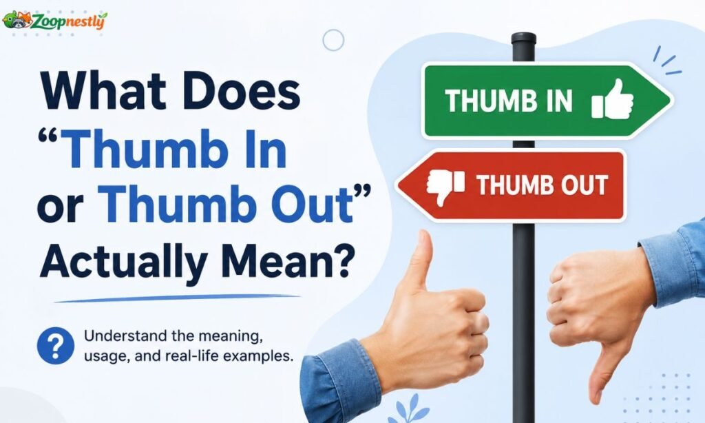 What Does "Thumb In or Thumb Out" Actually Mean?
