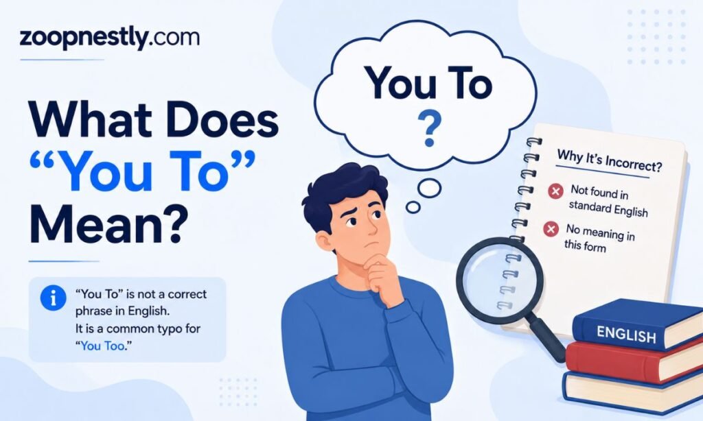 What Does "You To" Mean?