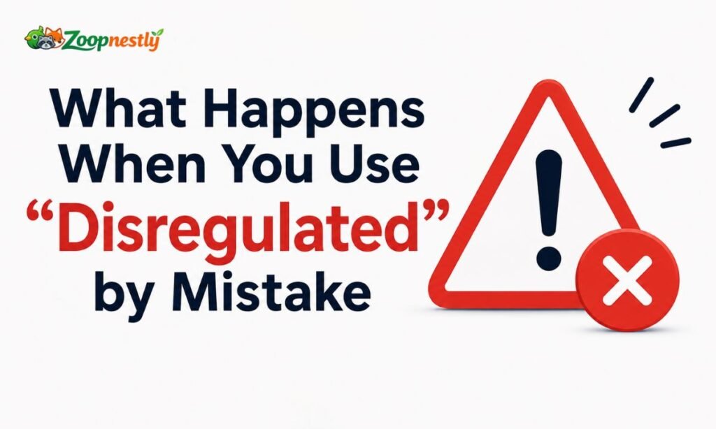 What Happens When You Use Disregulated by Mistake