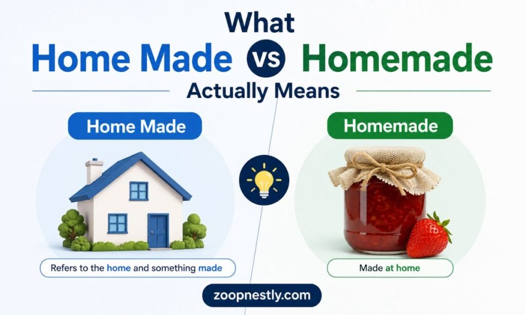What Home Made vs Homemade Actually Means