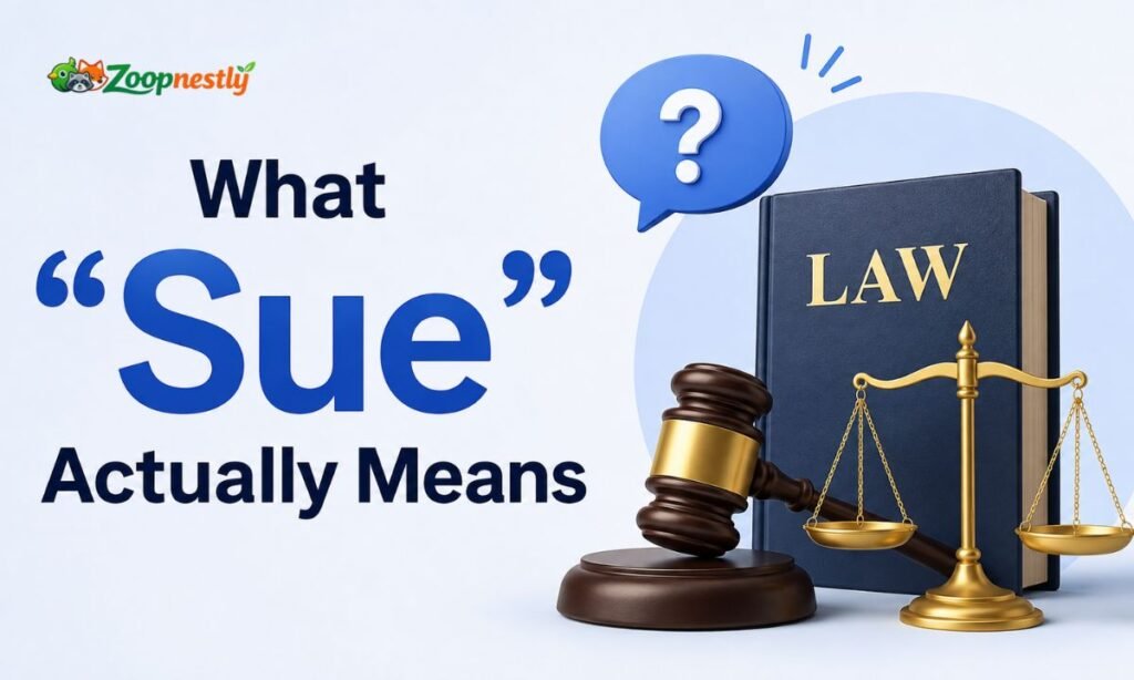 What "Sue" Actually Means