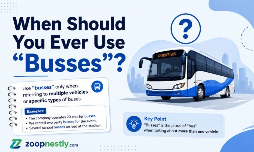 When Should You Ever Use "Busses"?