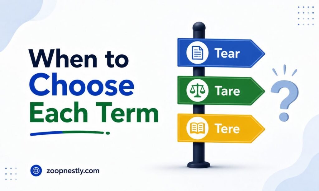 When to Choose Each Term